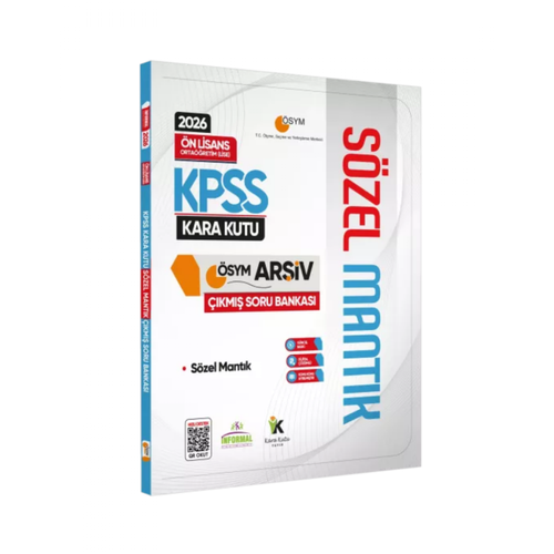 2026 KPSS �nlisans/Orta��retim T�rk�e S�zel Mant�k Kara Kutu �SYM ��km�� Soru Bankas� Dijital ��z�ml� �nformal Yay�nlar�