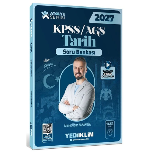 Yediiklim 2027 KPSS MEB-AGS Tarih At�lye Soru Bankas� ��z�ml� - Ahmet U�ur Karakuza Yediiklim Yay�nlar�