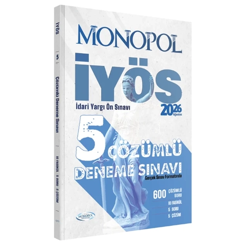 Monopol 2026 �Y�S �dari Yarg� �n S�nav� 5 Deneme ��z�ml� Monopol Yay�nlar�