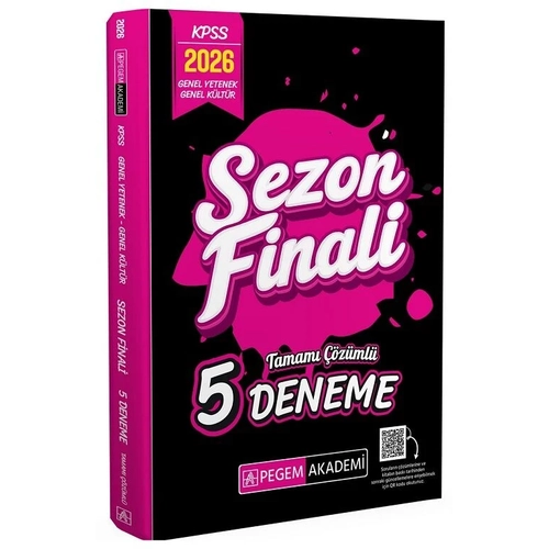 Pegem 2026 KPSS Genel Yetenek Genel K�lt�r Sezon Finali 5 Deneme Pegem Akademi Yay�nlar�