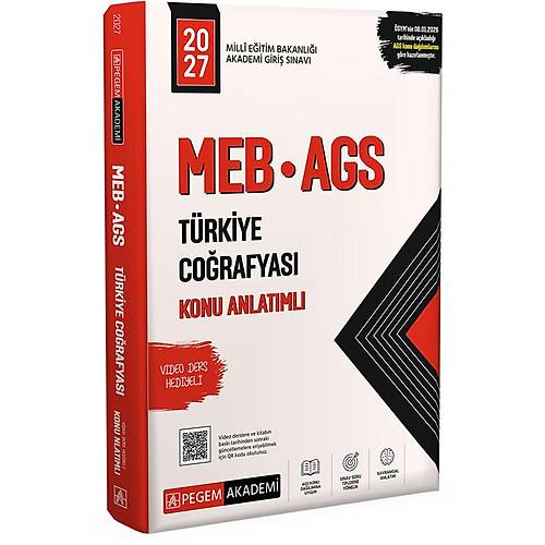 Pegem Akademi 2027 MEB-AGS T�rkiye Co�rafyas� Konu Anlat�ml�
