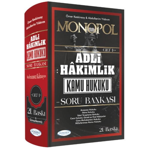 Adli Hakimlik Kamu Hukuku Soru Bankas 21. Bask Monopol Yaynlar