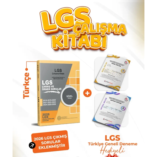 Dizgi Kitap Yay�nlar� 2027 MEB LGS S�zel T�rk�e �al��ma Kitab� ��km�� Sorular ve �rnek Sorular T�rkiye Geneli Deneme Hediyeli