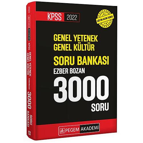 2022 KPSS Genel Yetenek Genel Kltr Ezberbozan 3000 Soru Bankas