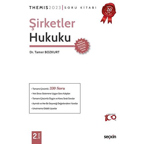 THEMIS  irketler Hukuku Soru Kitab Dr. Tamer Bozkurt 2. Bask,  Mays 2023