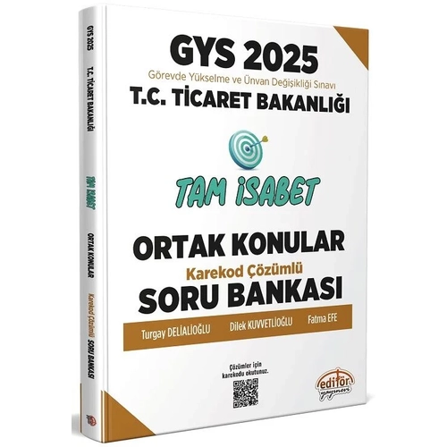 Edit�r 2025 GYS Ticaret Bakanl��� Ortak Konular Tam �sabet Soru Bankas� ��z�ml� G�revde Y�kselme Edit�r Yay�nlar�
