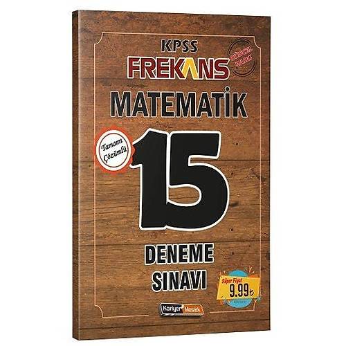 Kariyer Meslek 2020 KPSS Frekans Matematik 15 Deneme zml Kariyer Meslek Yaynlar