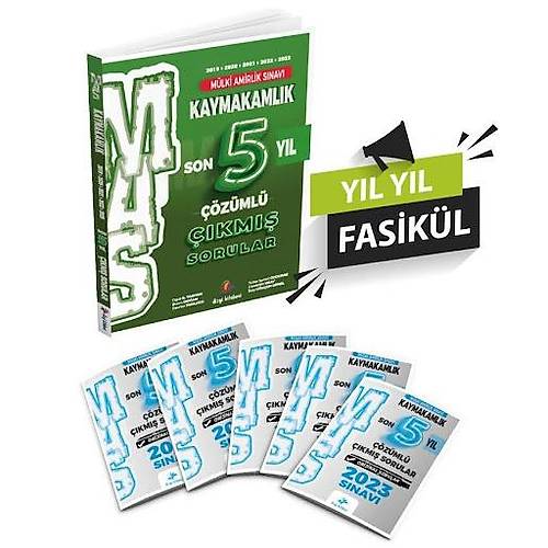 M�lkiamirlik S�nav� MAS Kaymakaml�k Son 5 Y�l(2019-20-21-22-23) Orijinal ��km�� Sorular ��z�ml�