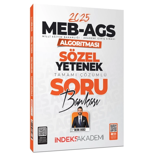 �ndeks Akademi 2025 MEB-AGS Algoritmas� S�zel Yetenek Soru Bankas� ��z�ml� - Berk Ekici �ndeks Akademi Yay�nc�l�k