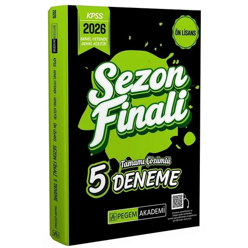 Pegem 2026 KPSS �n Lisans Sezon Finali 5 Deneme ��z�ml� Pegem Akademi Yay�nlar�