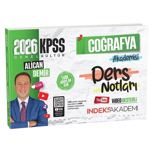 �ndeks Akademi 2026 KPSS Co�rafya Akademisi Video Ders Notlar� - Alican Demir �ndeks Akademi Yay�nc�l�k