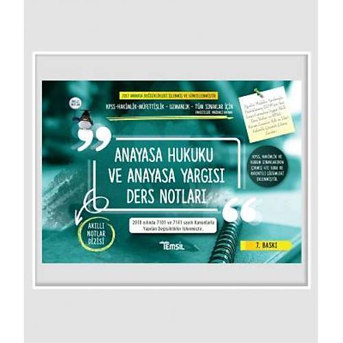 Anayasa Hukuku ve Anayasa Yargs Ders Notlar