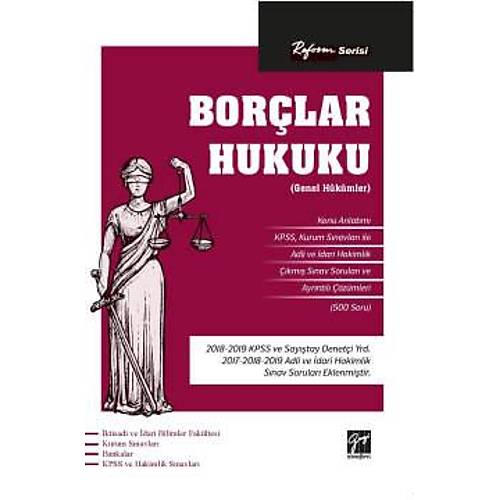 Reform Serisi Borçlar Hukuku Gazi Kitabevi Yayınları 2020