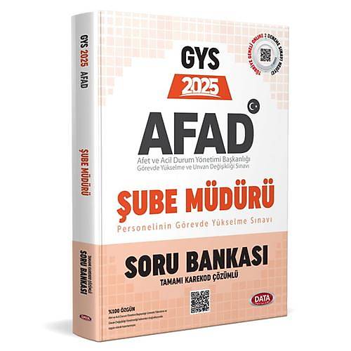 GYS AFAD ube Mdr Personeli Soru Bankas Data Yaynlar 2025