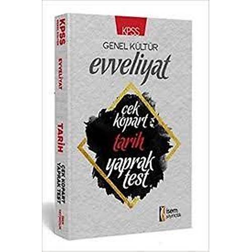 2019 KPSS Evveliyat Tarih Tamam zml ek Kopart Yaprak Test