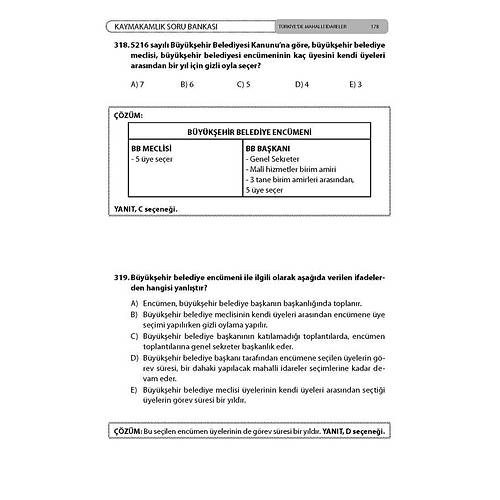 Kaymakamlk Soru Bankas Trkiye'de Mahalli dareler Mehmet Blent Kahraman Temsil Kitap
