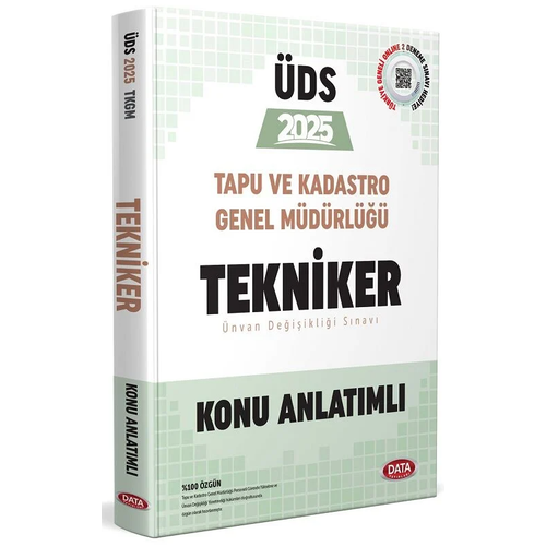 Data Yaynlar 2025 Tapu ve Kadastro Genel Mdrl UDS Tekniker Konu Anlatml