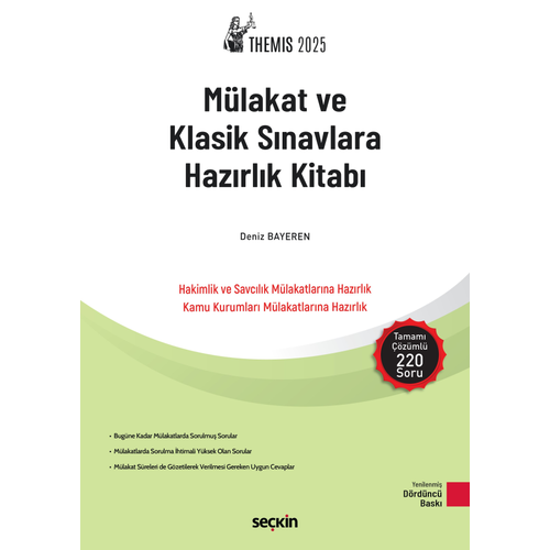 THEMIS  Mlakat ve Klasik Snavlara Hazrlk Kitab Deniz Bayeren