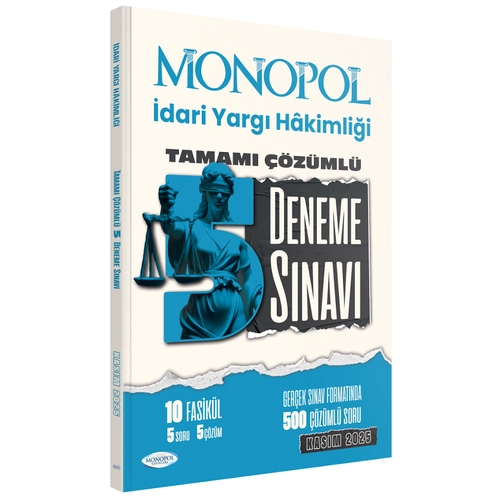 Monopol 2025 �dari Yarg� Hakimli�i 5 Deneme ��z�ml� Monopol Yay�nlar�