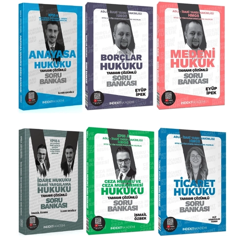 ndeks Akademi 2025 KPSS A Grubu Hukuk Soru Bankas 6 l Set ndeks Akademi Yaynclk