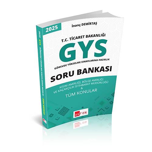 T.C. Ticaret Bakanl GYS Ortak Konular Soru Bankas nan Demirta Akfon Yaynlar 2025