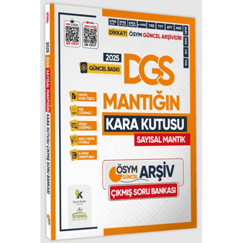 nformal Yaynlar 2025 DGS Saysal Mantn Kara Kutusu km Sorular Soru Bankas zml