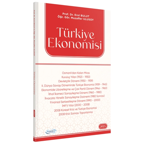 Monopol 2025 KPSS A Grubu T�rkiye Ekonomisi Konu Anlat�m� - Erol Bulut Monopol Yay�nlar�