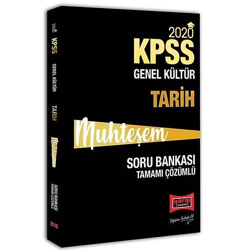 KPSS Muhteşem Tarih Tamamı Çözümlü Soru Bankası Yargı Yayınları 2020