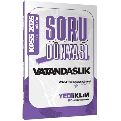 Yediiklim Yaynlar 2026 KPSS Vatandalk Soru Dnyas Soru Bankas Komisyon Yediiklim