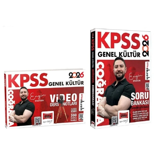 Yarg� 2026 KPSS Co�rafya Video Ders Notlar� + Soru Bankas� 2 li Set - Engin Erayd�n Yarg� Yay�nlar�