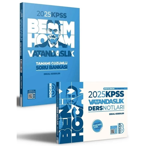 Benim Hocam 2025 KPSS Vatandalk Ders Notlar + Soru Bankas 2 li Set - Erdal Kesekler Benim Hocam Yaynlar