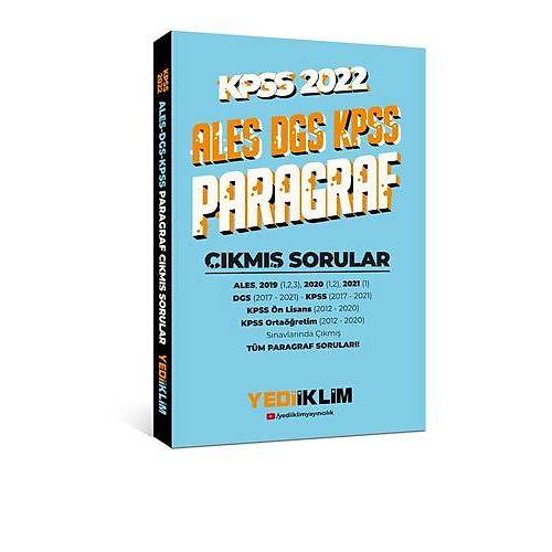Yediiklim Yaynlar 2022 KPSS-ALES-DGS Paragraf km Sorular