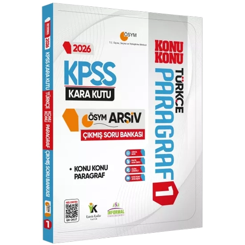 2026 KPSS T�rk�enin Kara Kutusu PARAGRAF 1 KONU KONU �SYM ��km�� Soru Bankas� Konu �zetli ��z�ml�