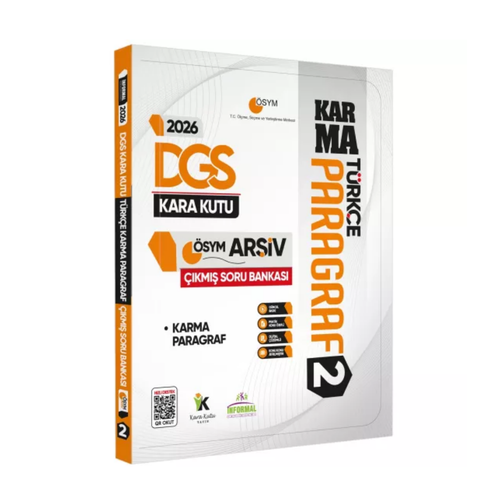 2026 DGS T�rk�enin Kara Kutusu PARAGRAF 2 KARMA �SYM ��km�� Soru Bankas� K. �zetli Dijital ��z�ml� �nformal Yay�nlar�
