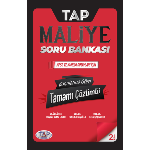 TAP Maliye Konularna Gre Tamam zml Soru Bankas Haydar Ltfi Ejder,Fatih Saraolu,Eren akurlu 2020