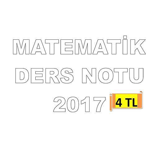 AKFON KPSS MATEMATİK DERS NOTU 2017