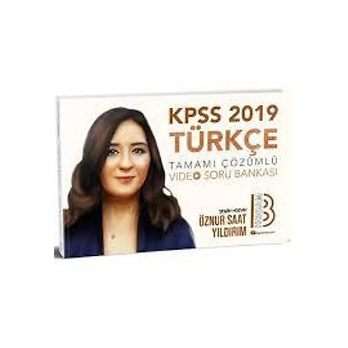 2019 KPSS Türkçe Tamamı Çözümlü Video Soru Bankası Benim Hocam Yayınları