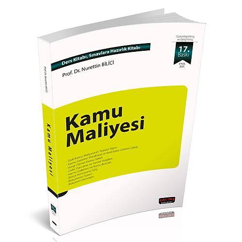 Kamu Maliyesi - Nurettin Bilici Eyl�l 2025 17. Bask�