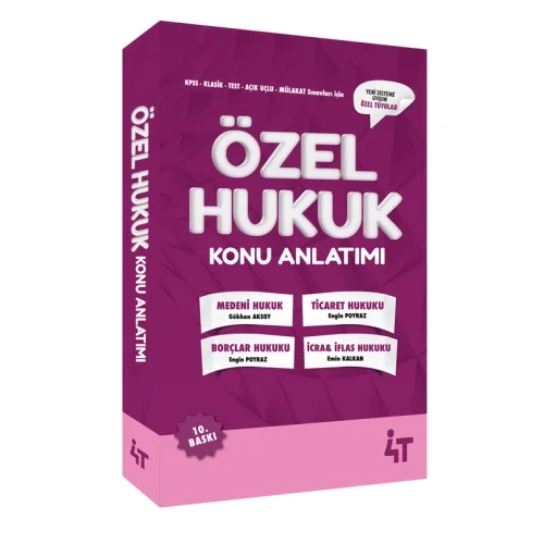 4T �zel Hukuk Konu Anlat�ml� Ekim 2024