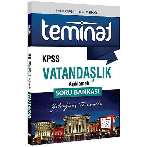 2018 KPSS Teminat Vatandalk Aklamal Soru Bankas 657 Yaynlar