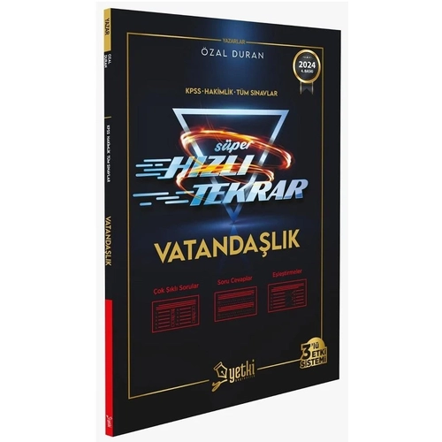 Yetki Yay�nlar� 2024 KPSS Vatanda�l�k S�per H�zl� Tekrar