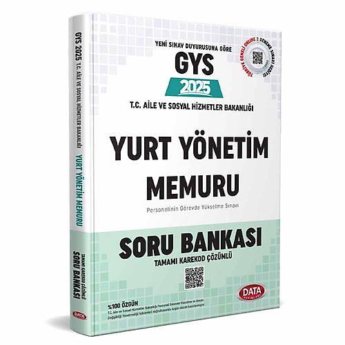 GYS T.C. Aile ve Sosyal Hizmetler Bakanl��� Yurt Y�netim Memuru Soru Bankas� Data Yay�nlar� 2025