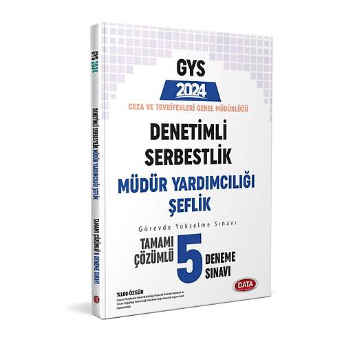 Data Yaynlar Ceza ve Tevkifevleri Denetimli Serbestlik Mdr Yardmcl ve eflik GYS Tamam zml 5 Deneme