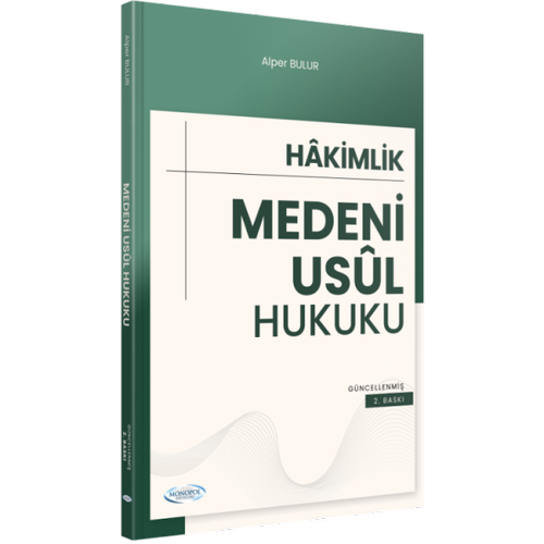 Medeni Usul Hukuku Alper Bulur Monopol Yaynlar