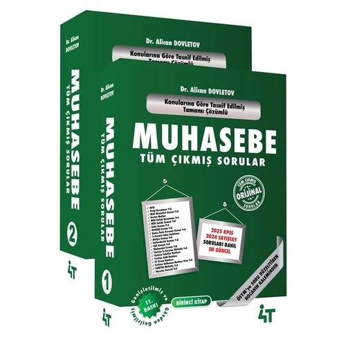 4T Yay�nlar� KPSS A Grubu Muhasebe T�m ��km�� Sorular Seti 11. Bask� - Alican Dovletov 4T Yay�nlar�
