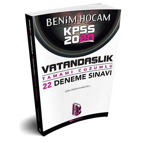 Benim Hocam Yaynlar 2020 KPSS Vatandalk Tamam zml 22 Deneme