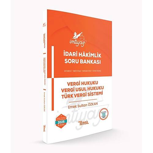 �MT�YAZ �dari H�kimlik Vergi Hukuku - Vergi Usul Hukuku - TVS Soru Bankas� Emek �zkan Temsil Kitap