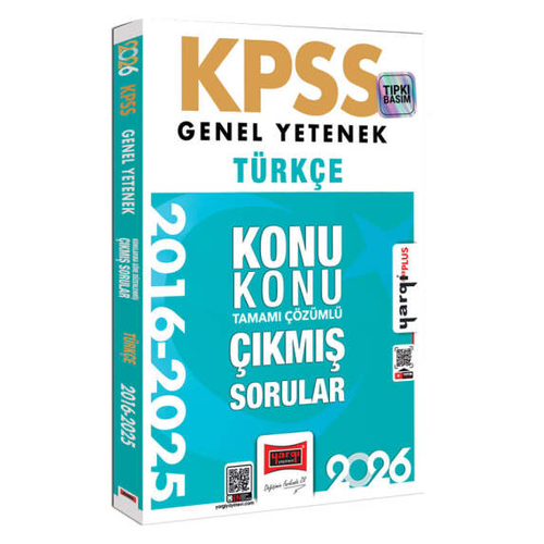 Yarg Yaynlar 2026 KPSS Genel Kltr Trke 2016-2026 Konu Konu Tamam zml km Sorular