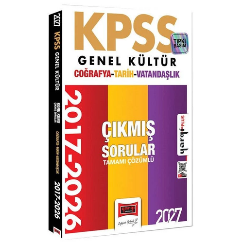 Yarg� 2027 KPSS Genel K�lt�r Tarih-Co�rafya-Vatanda�l�k ��km�� Sorular 2017-2026 ��z�ml� Yarg� Yay�nlar�