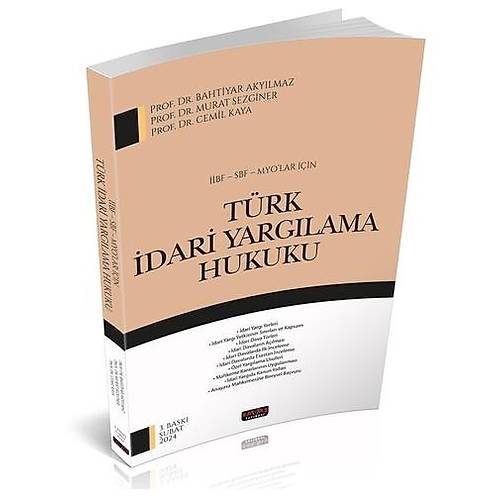 BF, SBF, MYO Trk dari Yarglama Hukuku - Bahtiyar Akylmaz